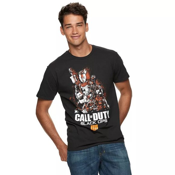 Call Of Duty Black Ops Mens Battery Baker Black Shirt New - Picture 1 of 4